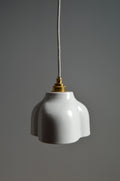Lampada a Sospensione in Porcellana Smaltata Ø 20 x 13 cm Attacco E27