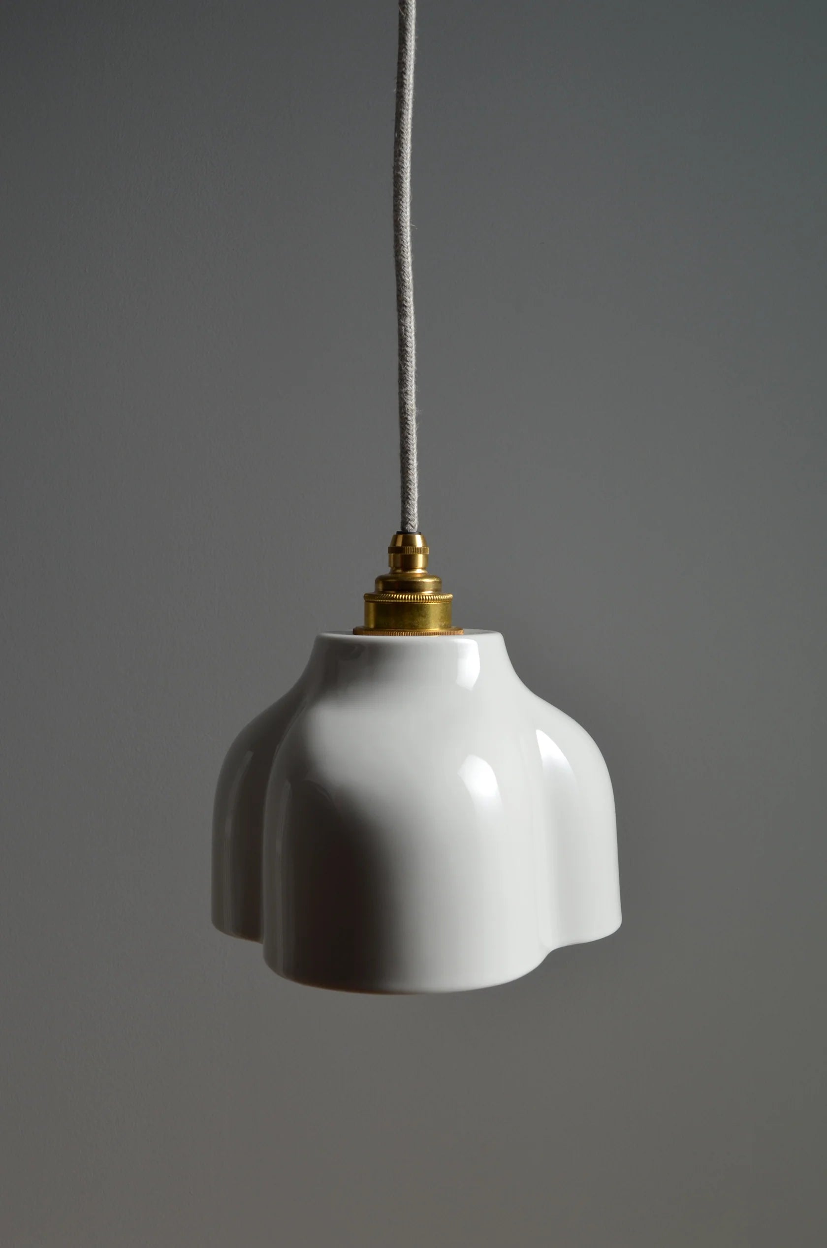Lampada a Sospensione in Porcellana Smaltata Ø 20 x 13 cm Attacco E27
