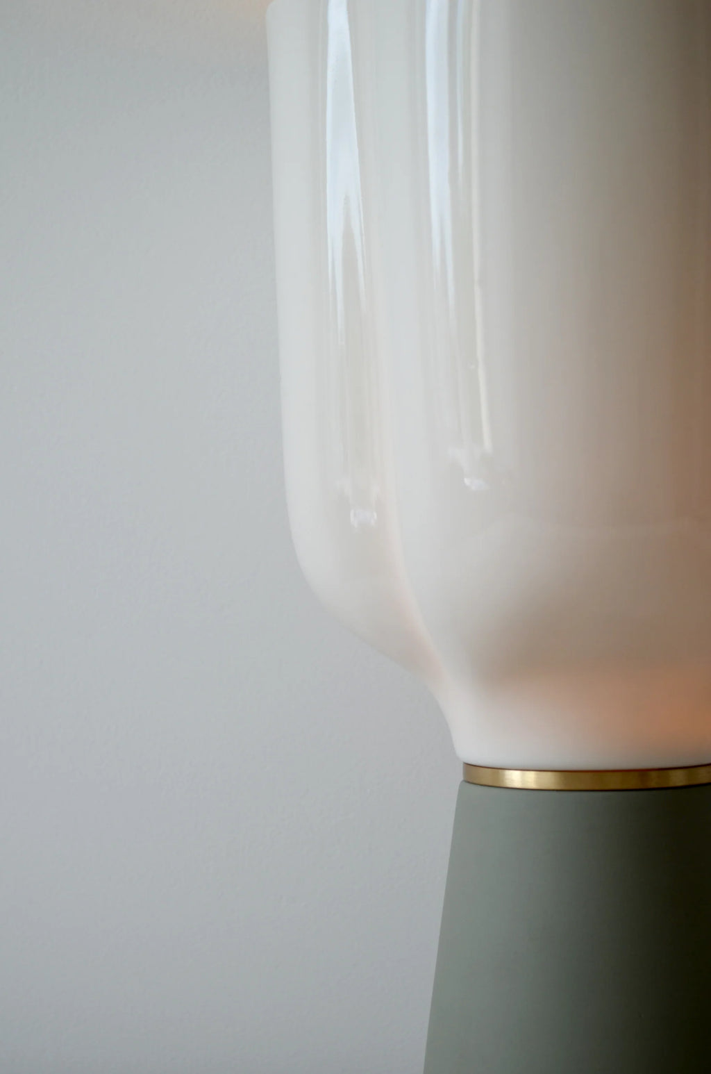 Lampada da Tavolo in Porcellana e Ottone Color Diaspro E27