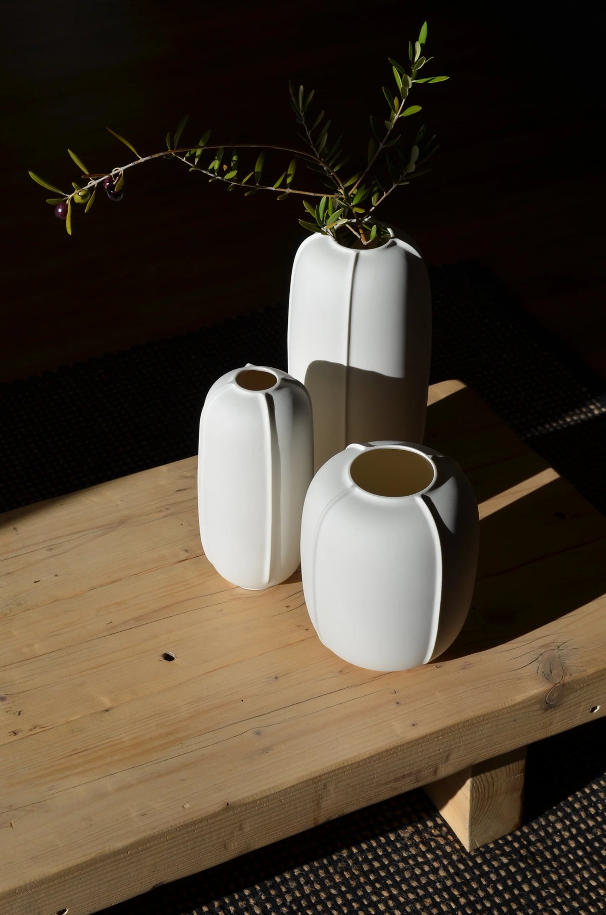 Vaso Decorativo in Porcellana Smaltata Color Calcare Ø 17 x 20 cm